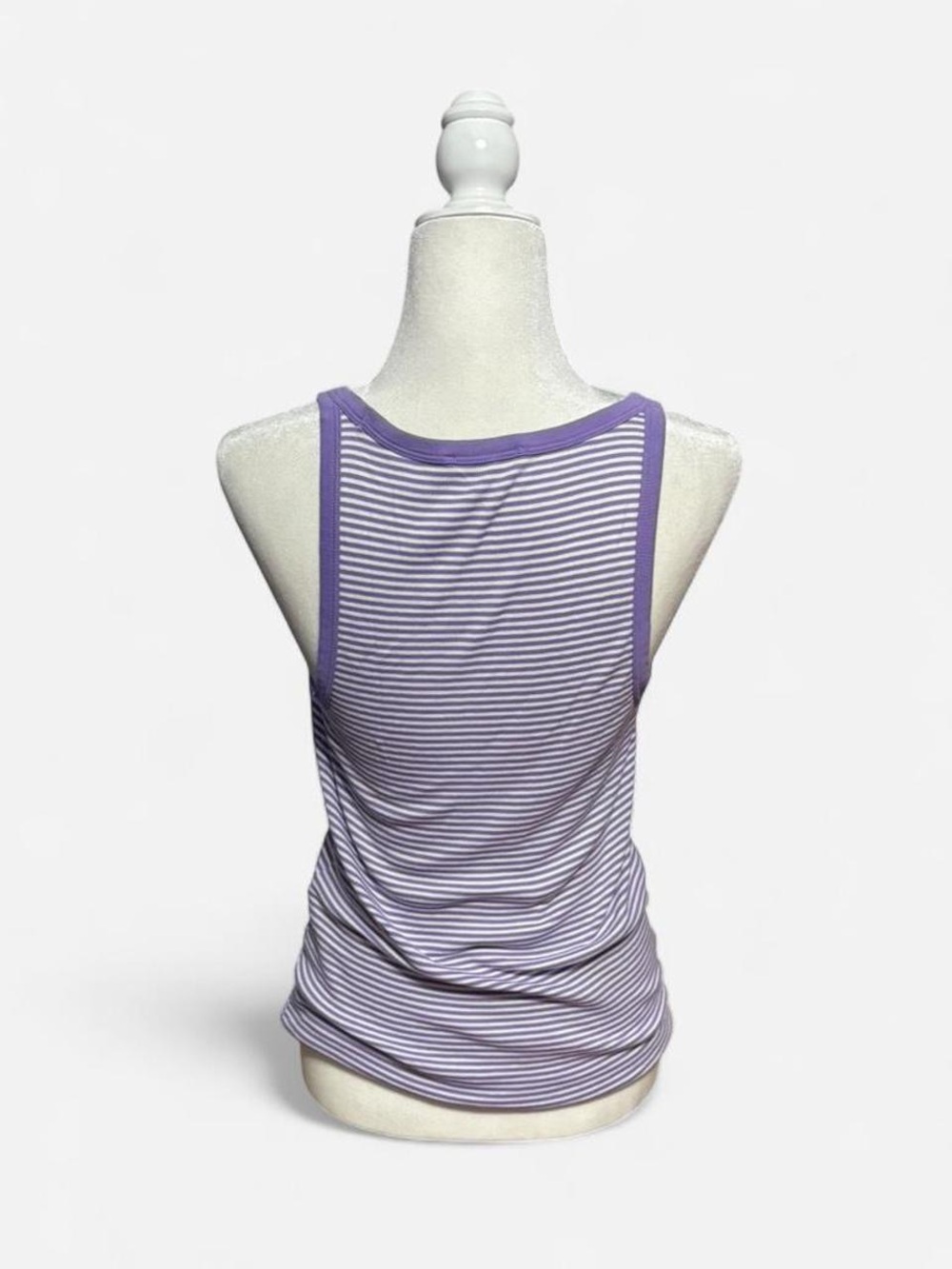 Striped Purple Racerback Tank Top - Picture 2 of 6